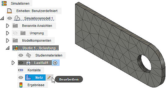 Datei:Software FEM - Tutorial - 2D Komponente - Belastung - Netzgenerierung - Netzeinstellungen aufrufen.gif