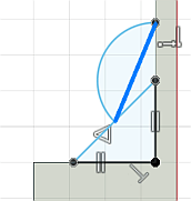 Datei:Software FEM - Tutorial - Formoptimierung - Methode der Zugdreiecke - Fusion - Konstruktionsskizze - Dreieck2.gif
